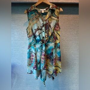 Joseph Ribkoff Multicolor Artistic Dress, Blouse